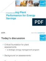 Assessing Plant Performance For Energy Savings