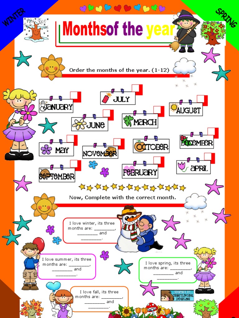Order and Identify Months of the Year | PDF | Foreign Language Studies ...