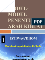 Model-Model Penentuan Arah Kiblat