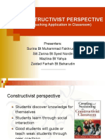 Constructivist Perspective: (Teaching Application in Classroom)