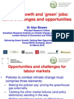 Green' Growth and Green' Jobs: Some Challenges and Opportunities