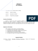 The Software: Scope of The Module