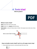 Tonic Triad: Abrsm Grade 1
