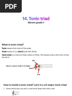 Tonic Triad: Abrsm Grade 1