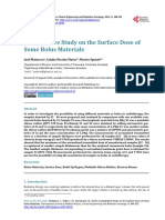 Comparative Study On The Surface Dose of Some Bolus Materials