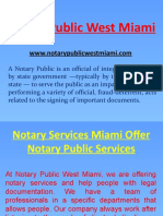 Notary Services Miami Offer Notary Public Services