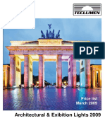 Architectural & Exibition Lights 2009: Price List March 2009