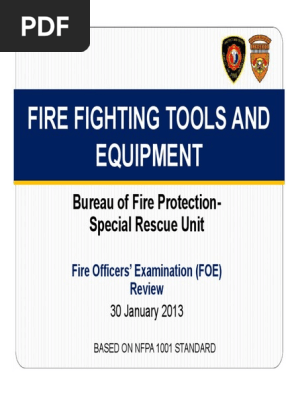 3. BFP Tools & Equipment
