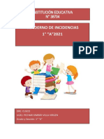 Cuaderno de Incidencias 2021