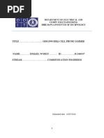Title .. GSM (900 MHZ) Cell Phone Jammer: Submitted Date: 10/07/2010