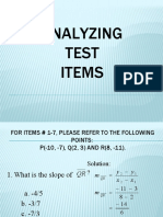 Analyzing Test Items