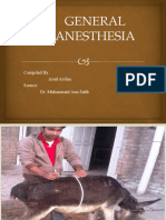 General Anesthesia: Compiled By: Asad Arslan Source: Dr. Muhammad Aun Sahb