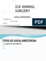 Large Animal Surgery Local Anesthesia Techniques