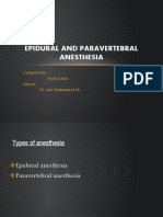 06 Epidural and Paravertebral Anesthesia