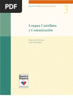 Programa Lenguaje y Comunicación Tercero Medio