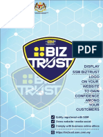 Display SSM Biztrust Logo On Your Website To Gain Confidence Among Your Customers