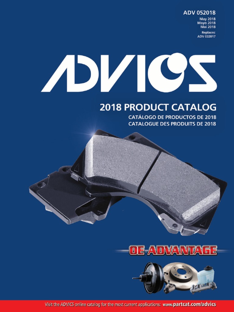 ADVICS Brake Pads Catalog 2018 | PDF | Chevrolet Impala | Product ...
