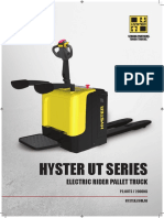 Hyster Ut Series: Electric Rider Pallet Truck