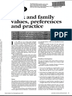 And Family Values, Preferences and Practice: Services Such As Child Care and Elder Care