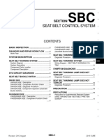 SEAT BELT CONTROL SYSTEM DIAGNOSIS GUIDE