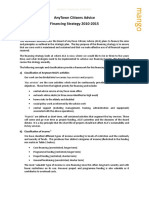 Anytown Citizens Advice Financing Strategy 2010-2015: A) Classification of Anytown Ngo'S Activities