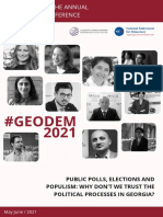 GEODEM 2021 Conference notes - Public Polls, Elections and populism