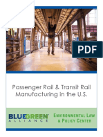 Passenger Rail & Transit Rail Manufacturing in The U.S