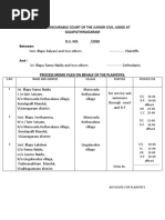 In The Honourable Court of The Junior Civil Judge at Gajapathinagaram O.S. No: /2020 Between