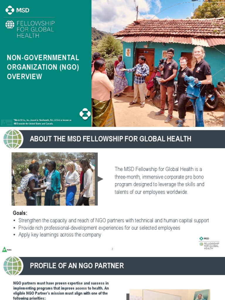 Non-Governmental Organization (Ngo) | PDF | Merck & Co. | Non ...
