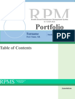 RPMS Portfolio Cover