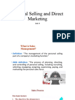 Personal Selling and Direct Marketing