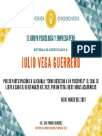 El Grupo Psicología Y Empresa Perú: Julio Vega Guerrero