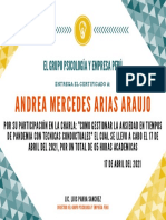 El Grupo Psicología Y Empresa Perú: Andrea Mercedes Arias Araujo
