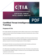 Certified Threat Intelligence Analyst Training
