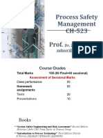 Process Safety Management CH-523 Prof.: Zahoor@neduet - Edu.pk