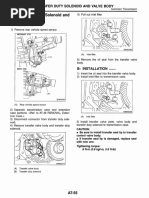 Transfer Duty Solenoid and 5) Pull Out Valve Body s5, O, 6