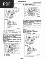 (A) Parking Pawl (B) Return Spring: Automatic Transmission