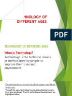 Week 1 Technology of Different Ages