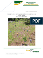 Proyecto de Reforestacion Quebradas de Fresno 2020 Mayo