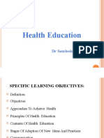 Health Education PPT New