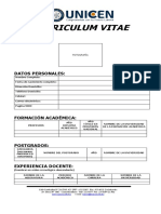 Curriculum Vitae: Datos Personales