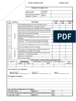 Project Inspection Checklist