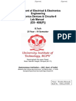 Department of Electrical & Electronics Engineering Electronics Devices & Circuits-II Lab Manual