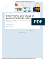 International Conference On Imaging Nde (Icinde - 2021)