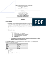 Universidad Militar Nueva Granada: Facultad de Medicina III Semestre FAI - Laboratorio Clínico Grupo A5