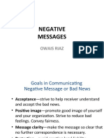 Negative Messages: Owais Riaz