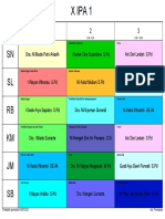 Jadwal DARING FINAL R2 Per Kelas