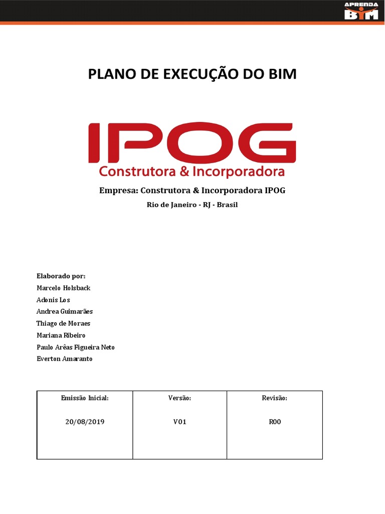 Plano de Execução Bim | PDF | BIM | Informática