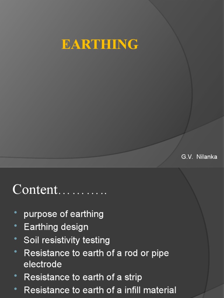 Earthing Techniques & Soil Resistivity | PDF | Science & Mathematics
