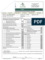 Departmental Nursing Orientation Checklist